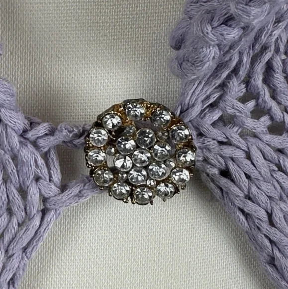 Vintage Y2K Candies Lavender Open-Knit Sweater - Picture 3 of 16